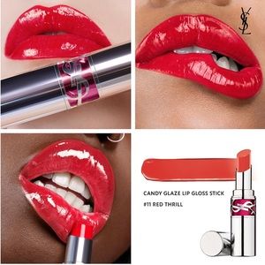 YSL Candy Glaze (color #11 Red Thrill)
